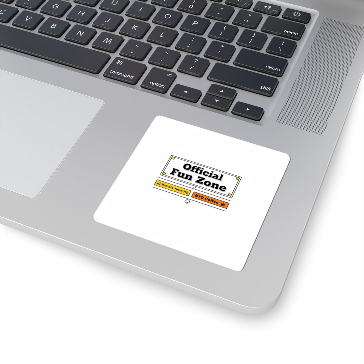 Official Fun Zone Sticker | Office Sign Parody, Workplace Humor