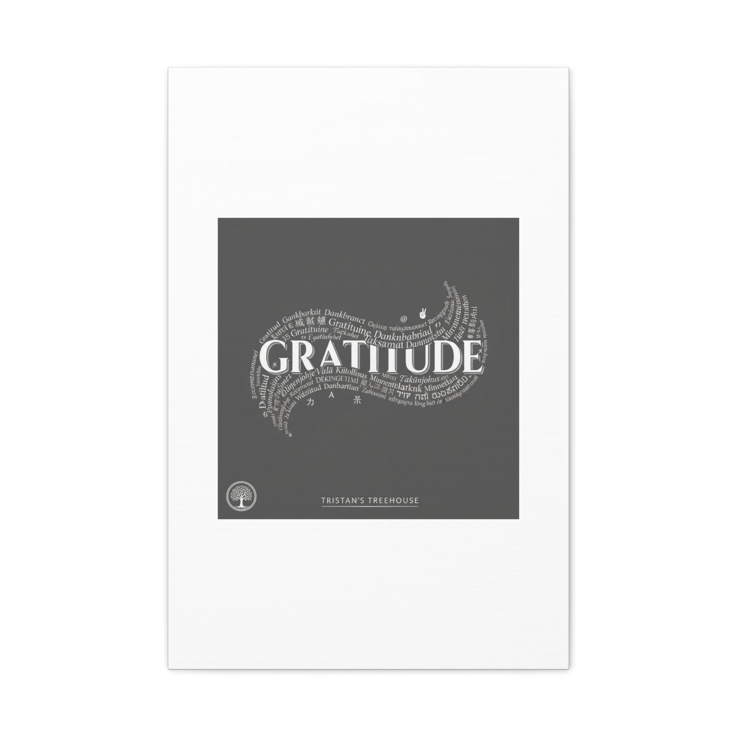 Gratitude Wall Art Matte Canvas | Tiny Treats, sweet uplifting print