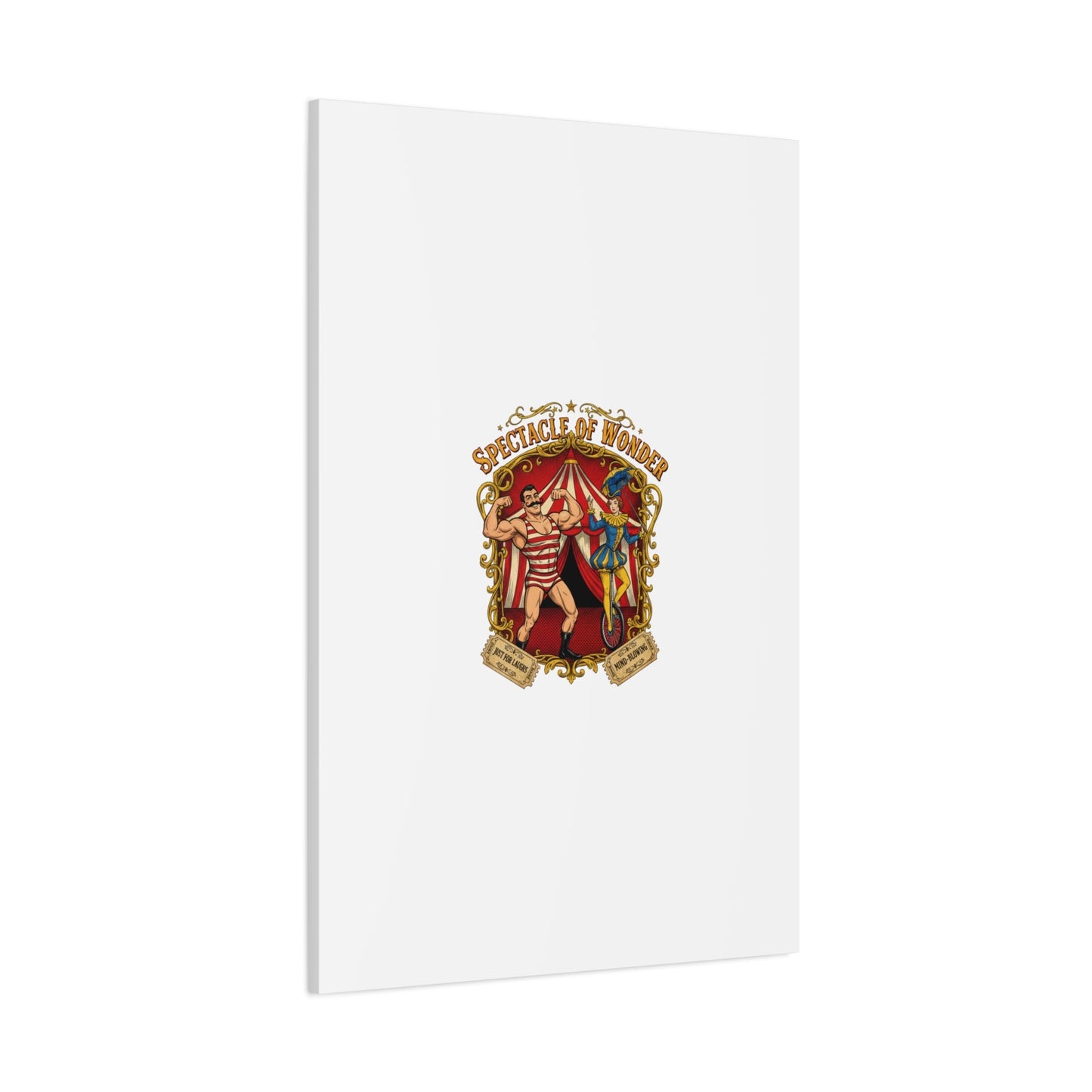 Spectacle of Wonder Circus Art Print, Canvas | Vintage Carnival Design