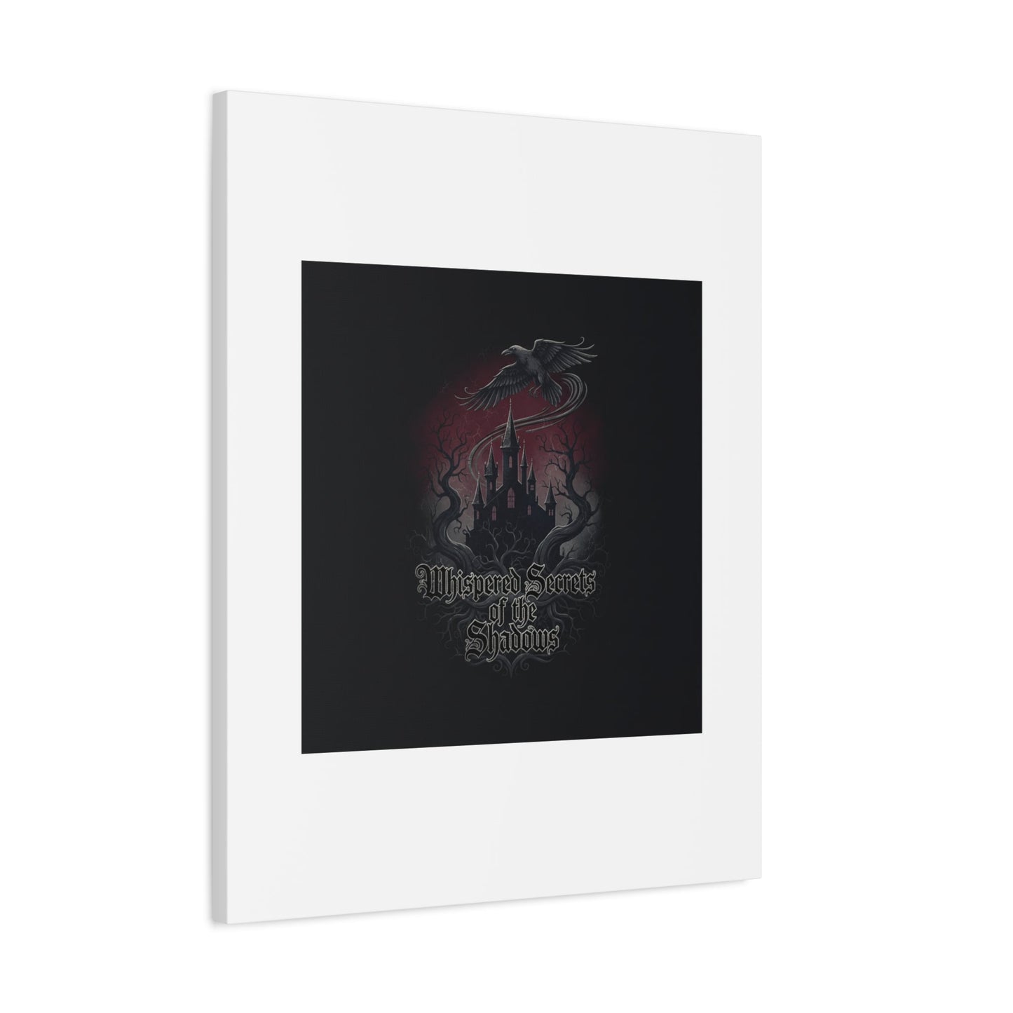 Whispered Secrets of the Shadows Castle Wall Art, Matte Canvas | Gothic Medieval Decor