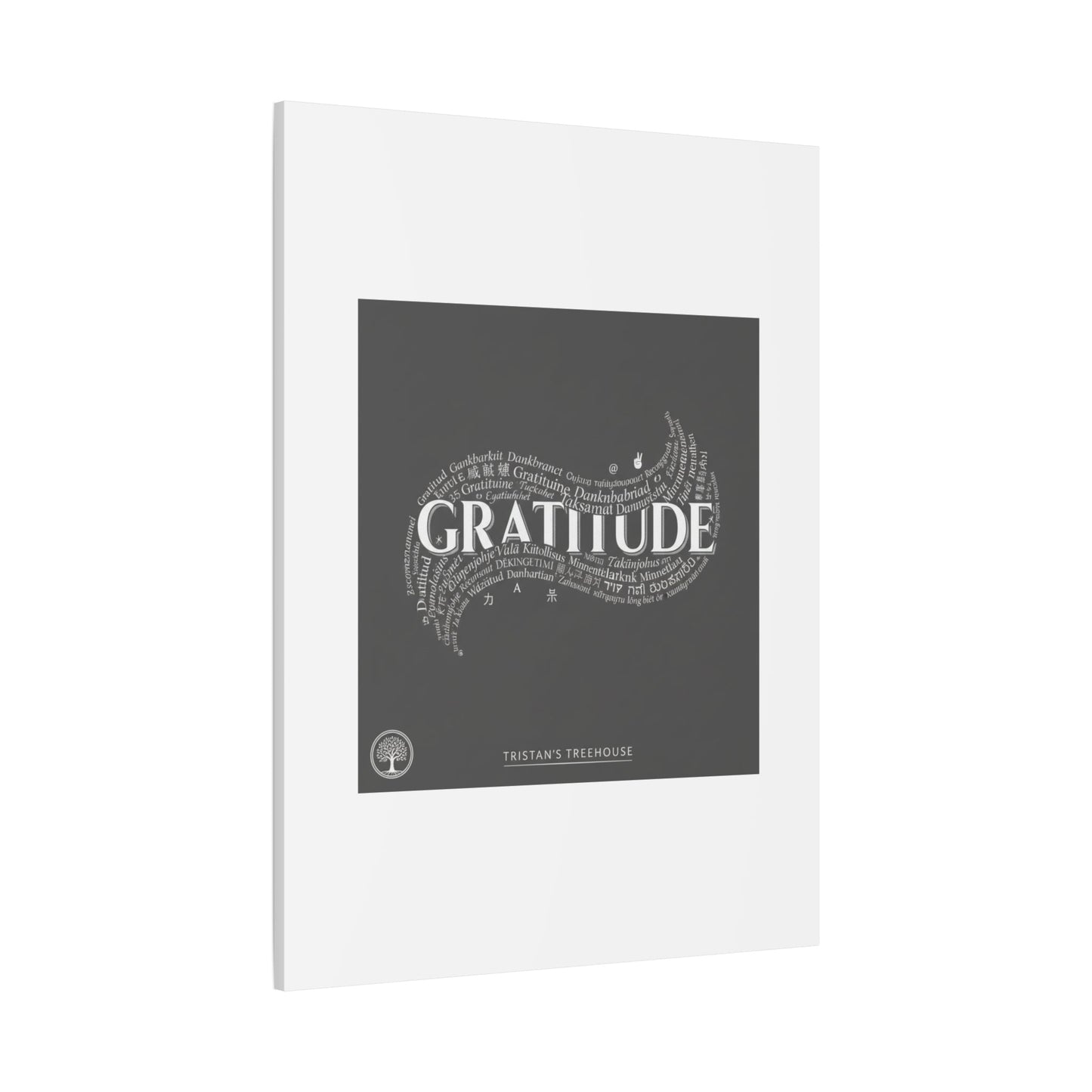 Gratitude Wall Art Matte Canvas | Tiny Treats, sweet uplifting print