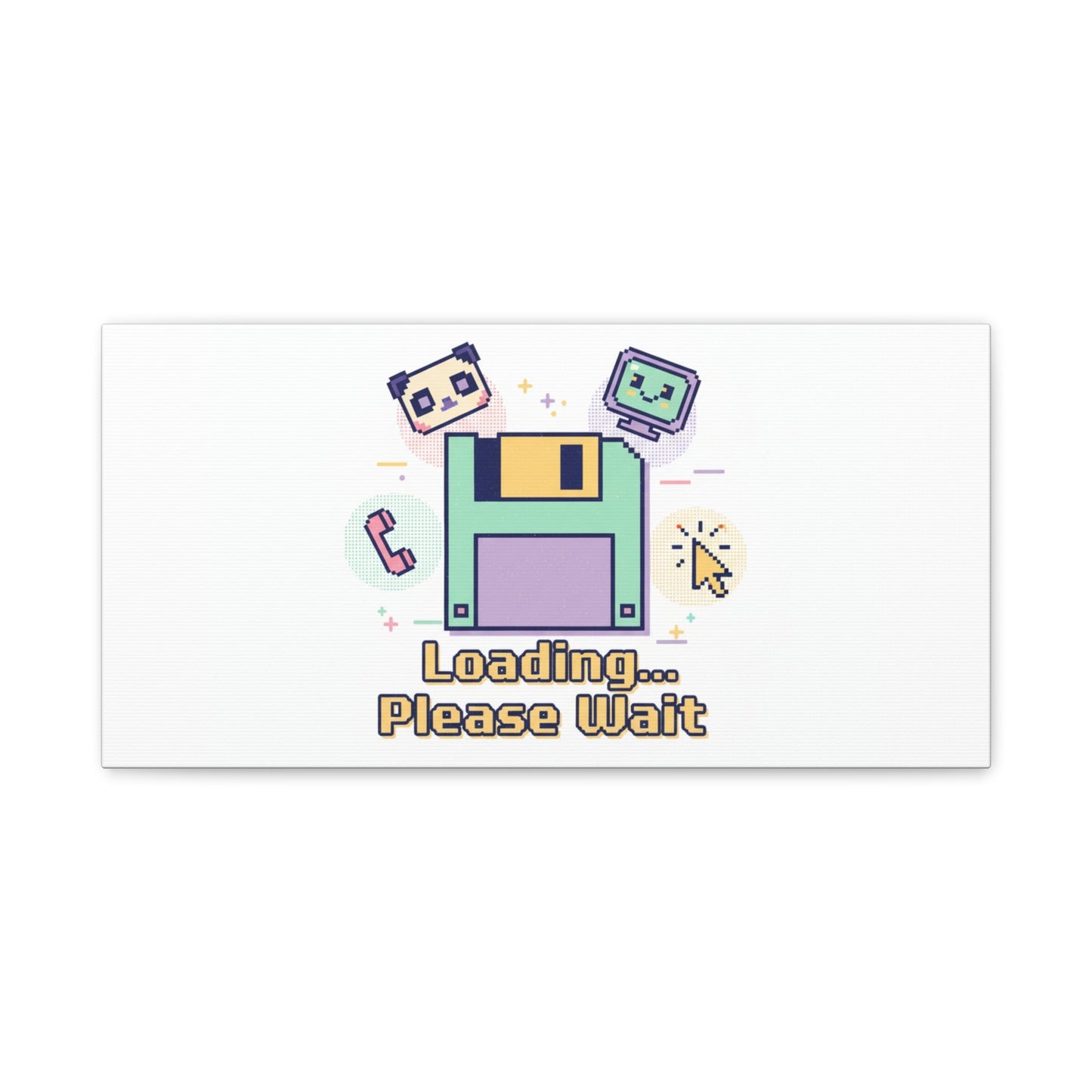 Loading Please Wait Canvas | Old Internet Aesthetic, 90s Web Nostalgia