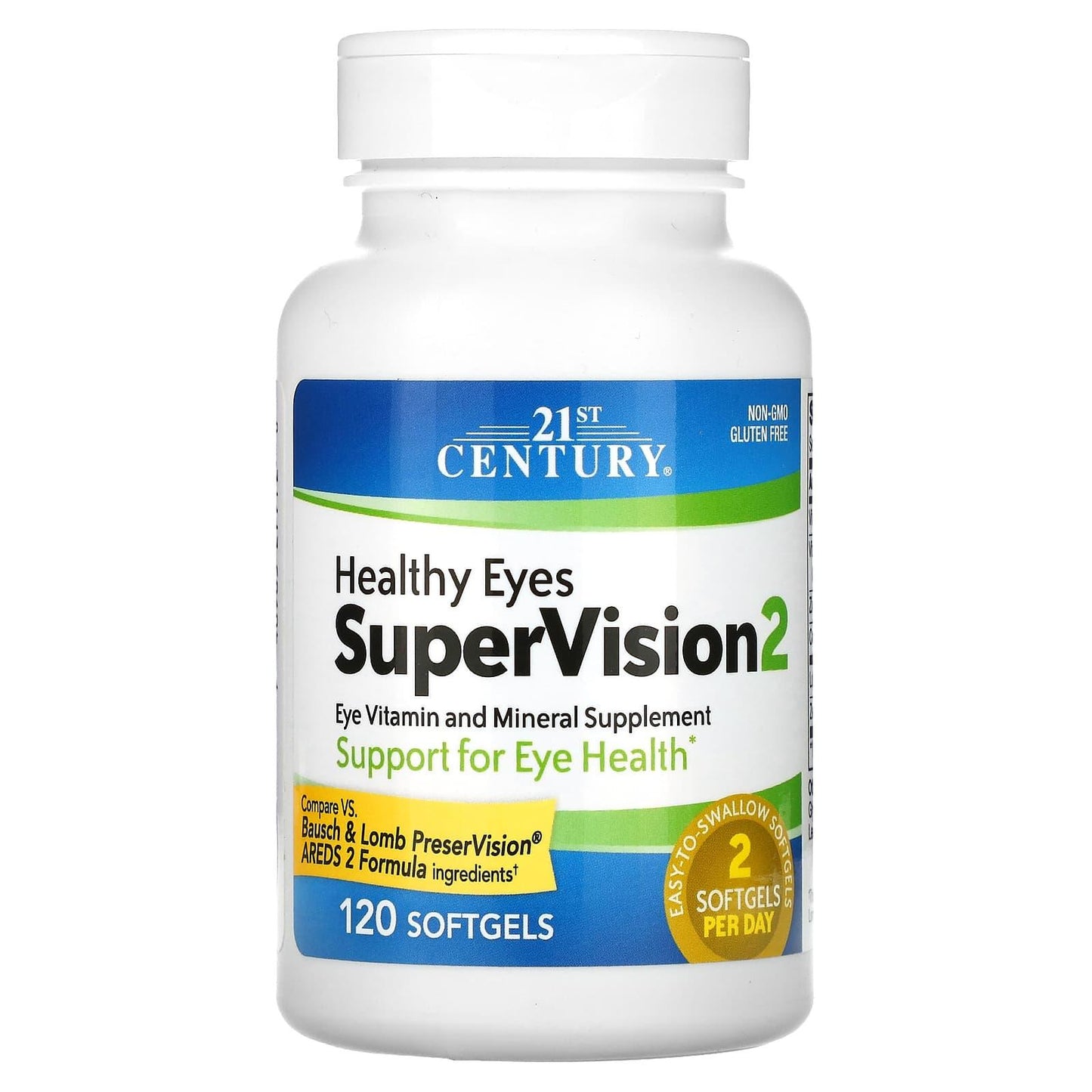 21st Century Healthy Eyes Supervision 2 Softgels 120Ct