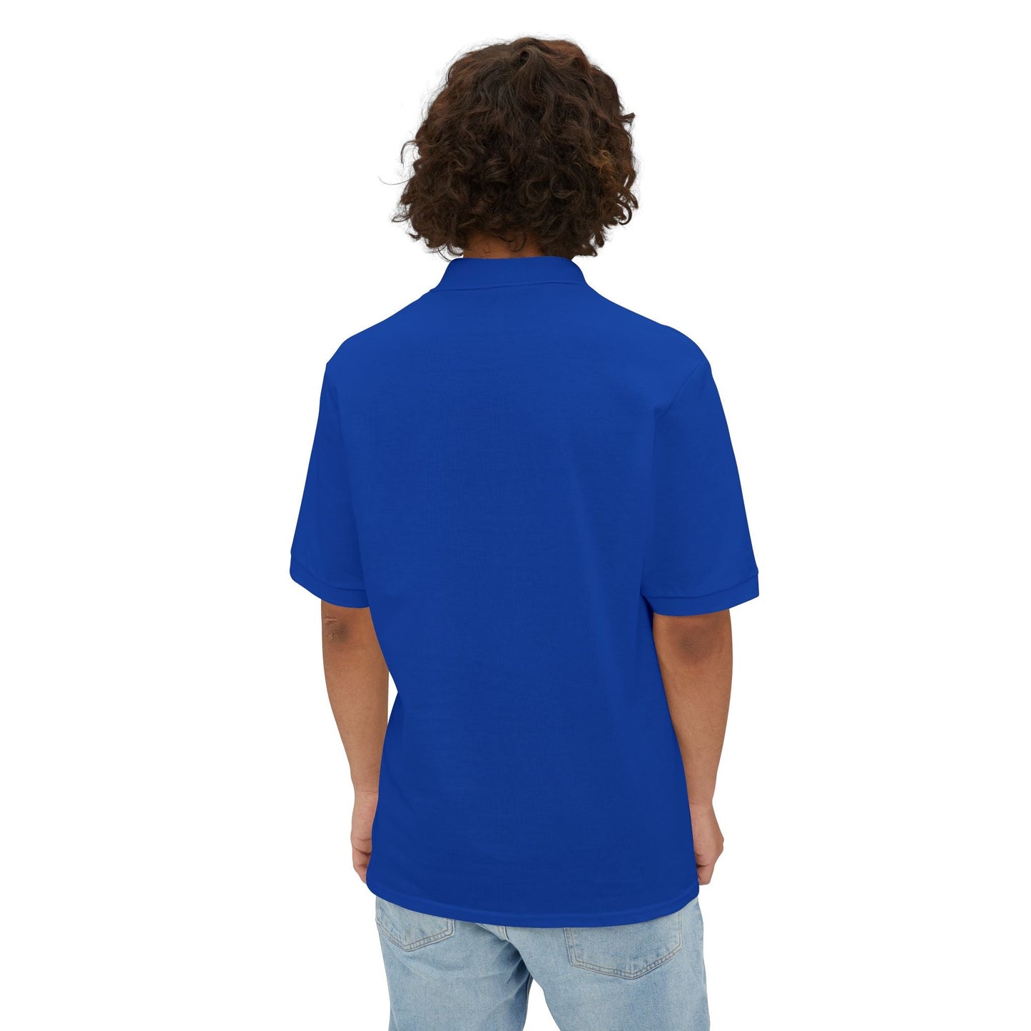 Motivation Is a Universal Language Polo — Tristan's Treehouse Men's Piqué