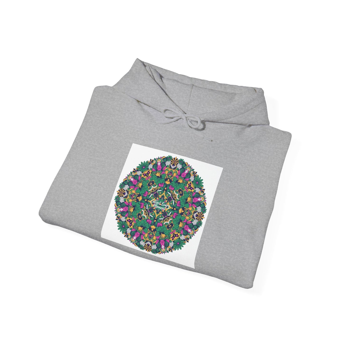 Psychedelic Botanical Mandala Hoodie | Festival Art Sweatshirt