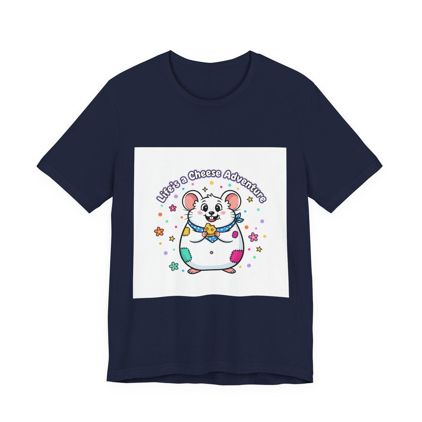 Cheese Adventure Mouse Tee | Rodent-core, quirky animal design