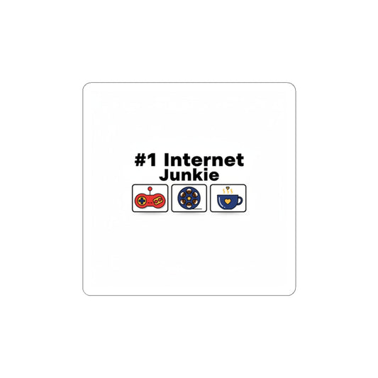 #1 Internet Junkie Kiss-Cut Stickers | Top-List Ranking, List Lover Decal