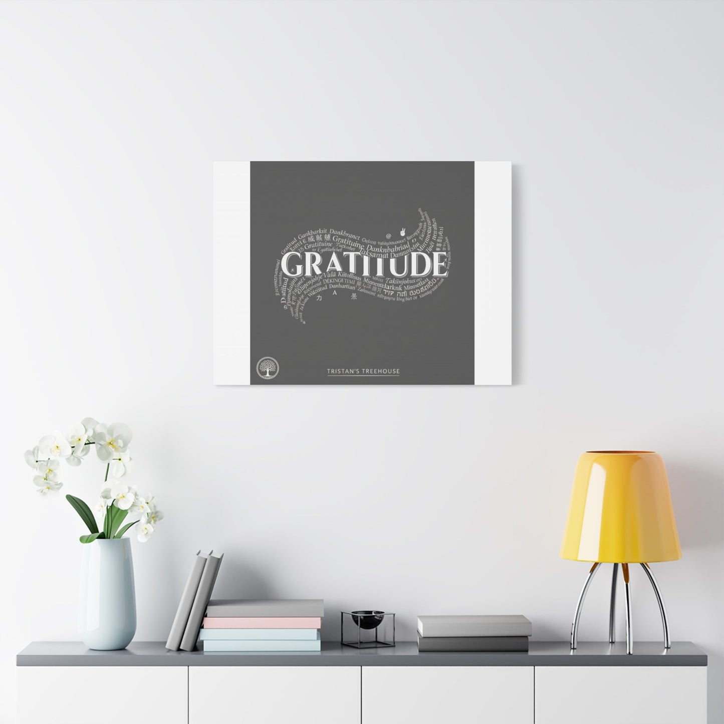 Gratitude Wall Art Matte Canvas | Tiny Treats, sweet uplifting print