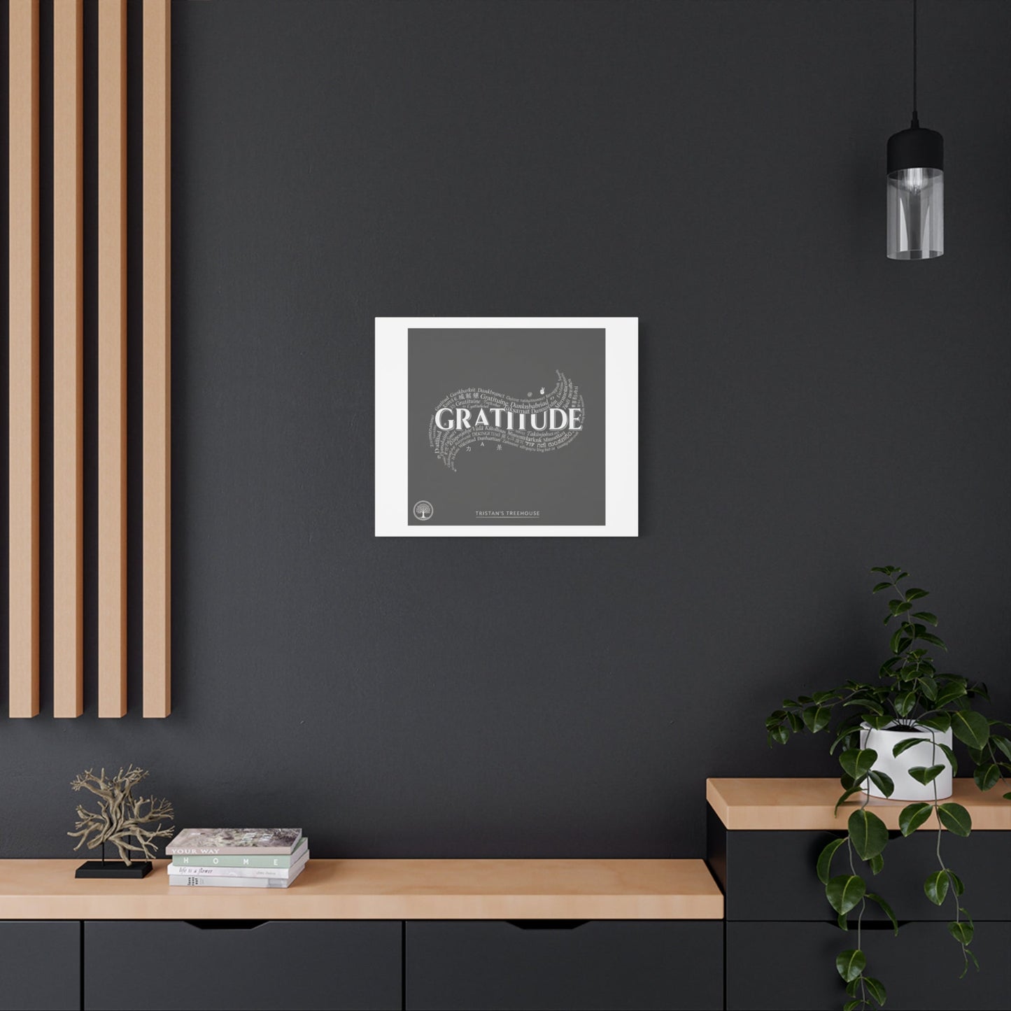 Gratitude Wall Art Matte Canvas | Tiny Treats, sweet uplifting print
