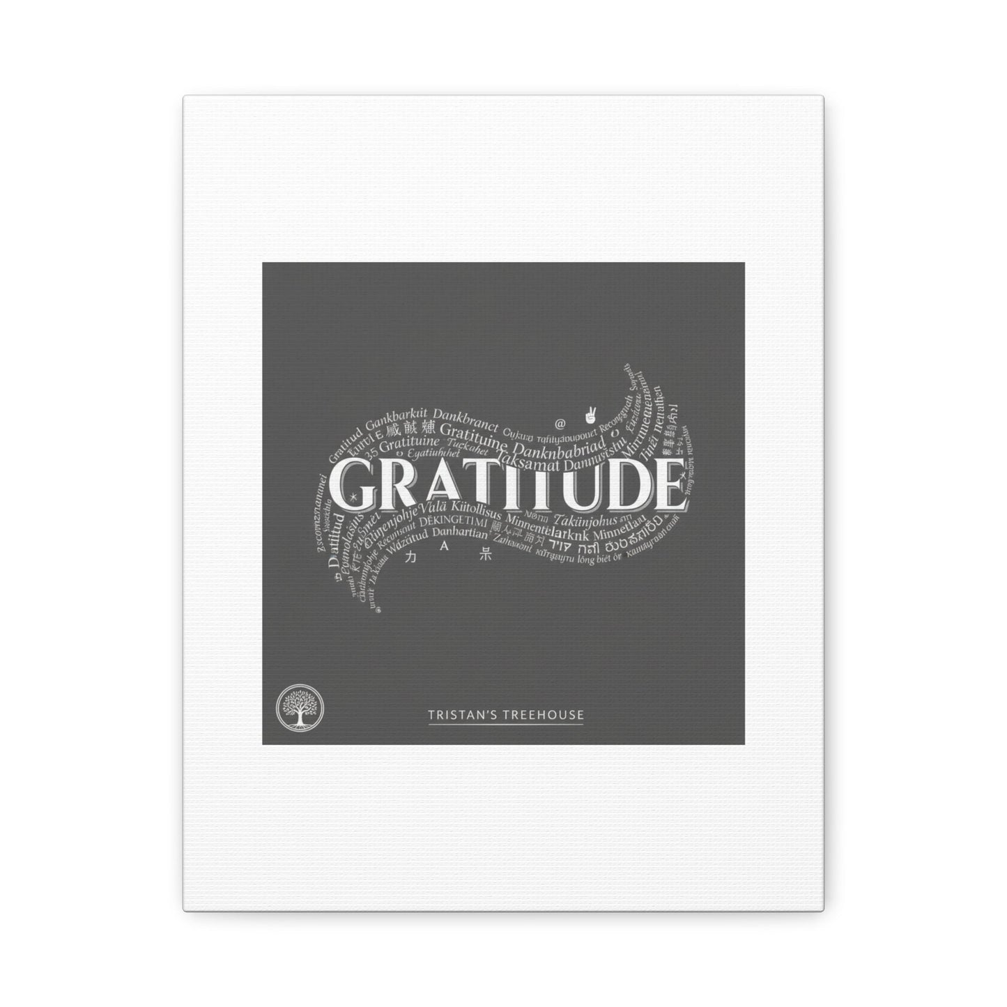 Gratitude Wall Art Matte Canvas | Tiny Treats, sweet uplifting print