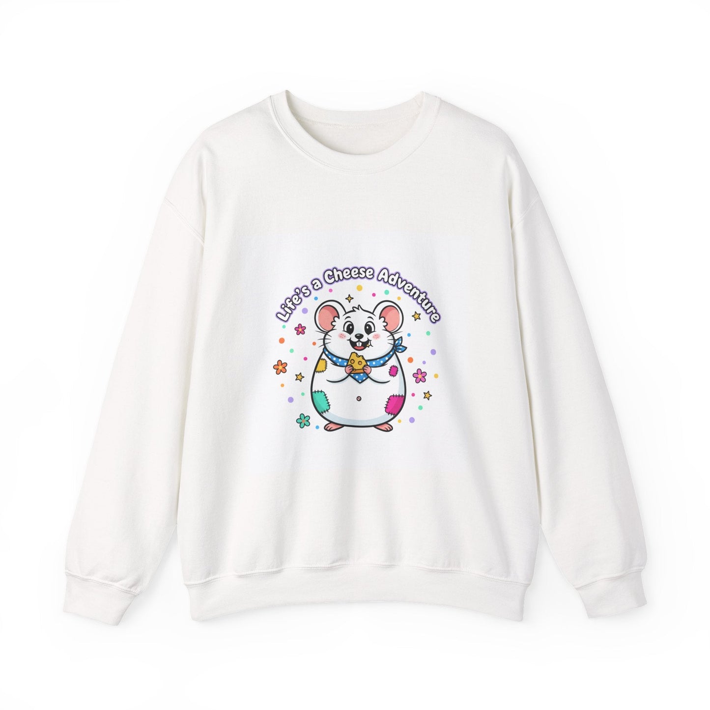 Mouse Cheese Adventure Sweatshirt | Rodent-Core, quirky animal pride