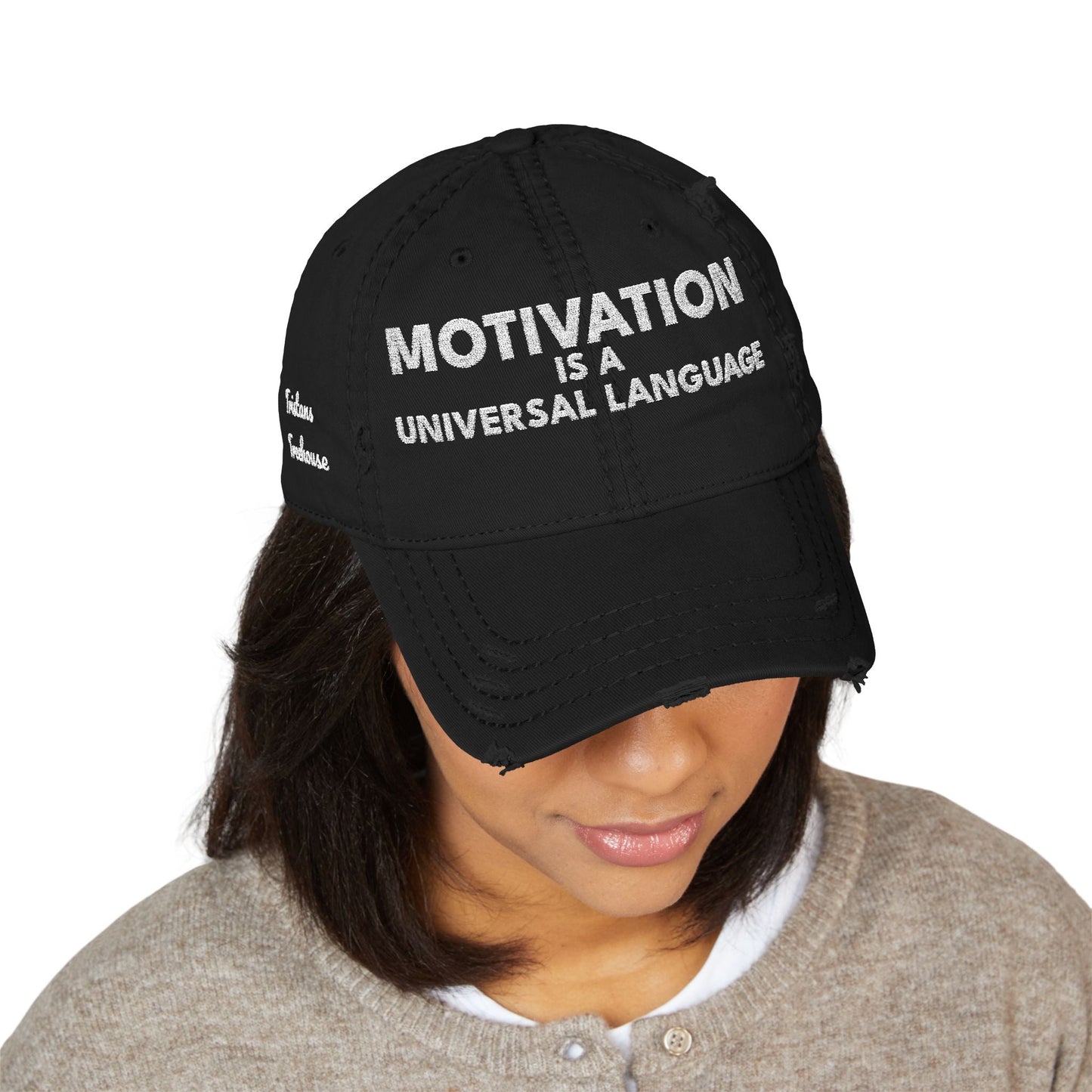 Motivation Is a Universal Language Embroidered Dad Hat