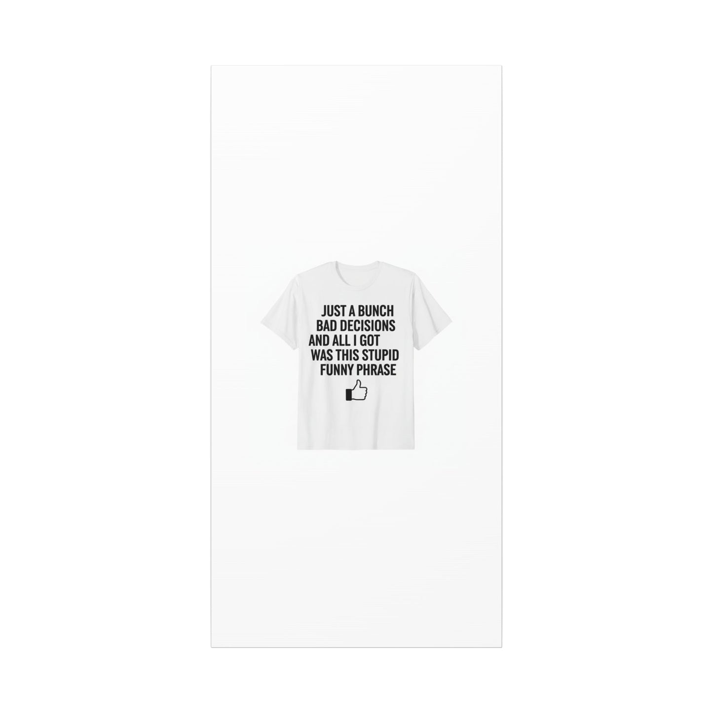 self-deprecating quote Canvas | sarcastic introvert wall art, anxiety humor