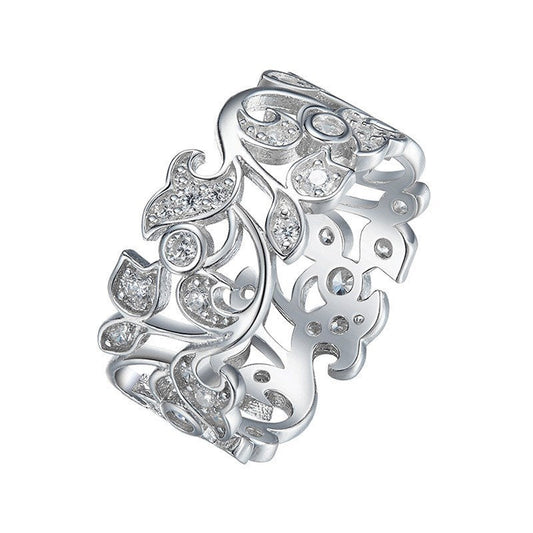 Korean Style Personalized Tail Ring Fashion Inlaid Zircon Ring