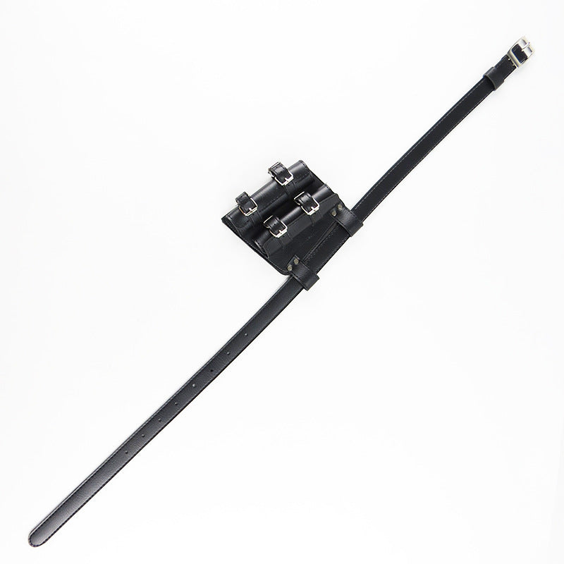 Cosplay Anime Swords PU Leather Sword Strap Back Bag Belt Belt knife Hanging Fixture