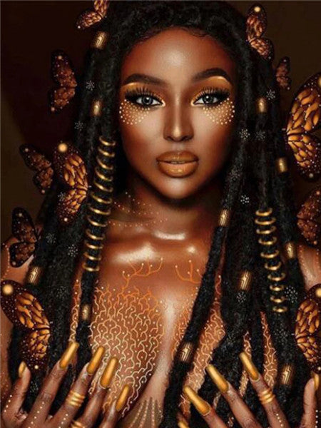 Diamond Painting New Product African Woman Rhinestone Diamond Embroidery