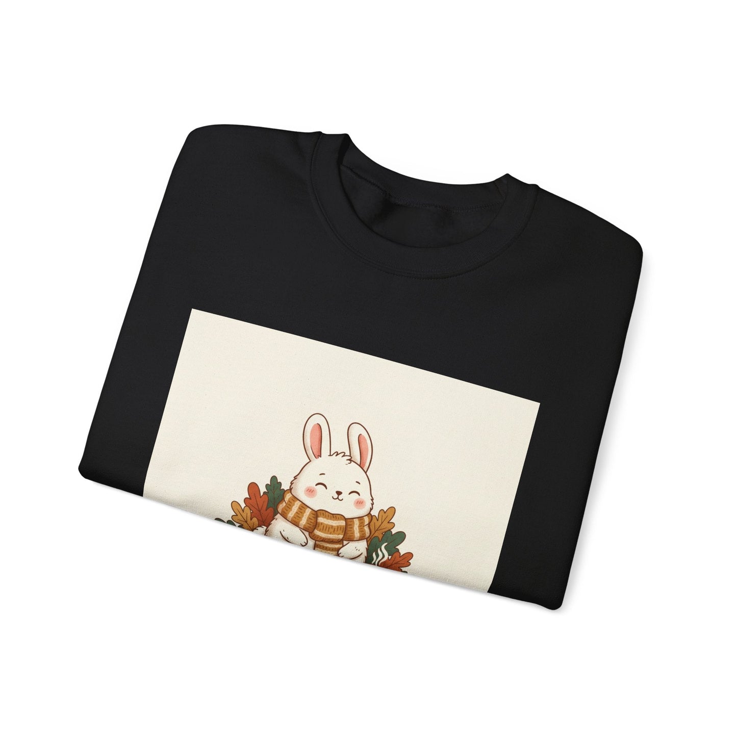 Stay Cozy Bunny sweatshirt | cute animal illustration, winter forest art
