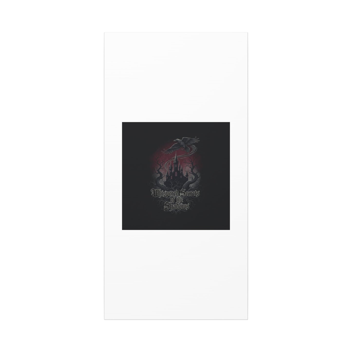 Whispered Secrets of the Shadows Castle Wall Art, Matte Canvas | Gothic Medieval Decor