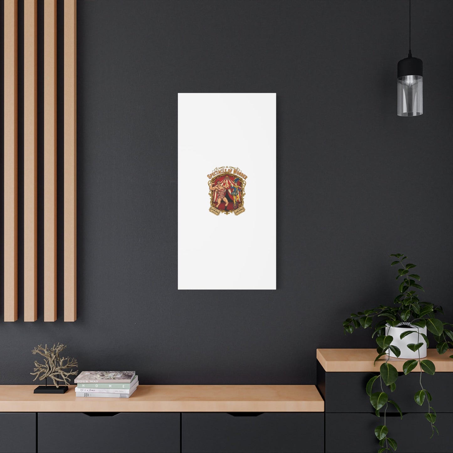 Spectacle of Wonder Circus Art Print, Canvas | Vintage Carnival Design