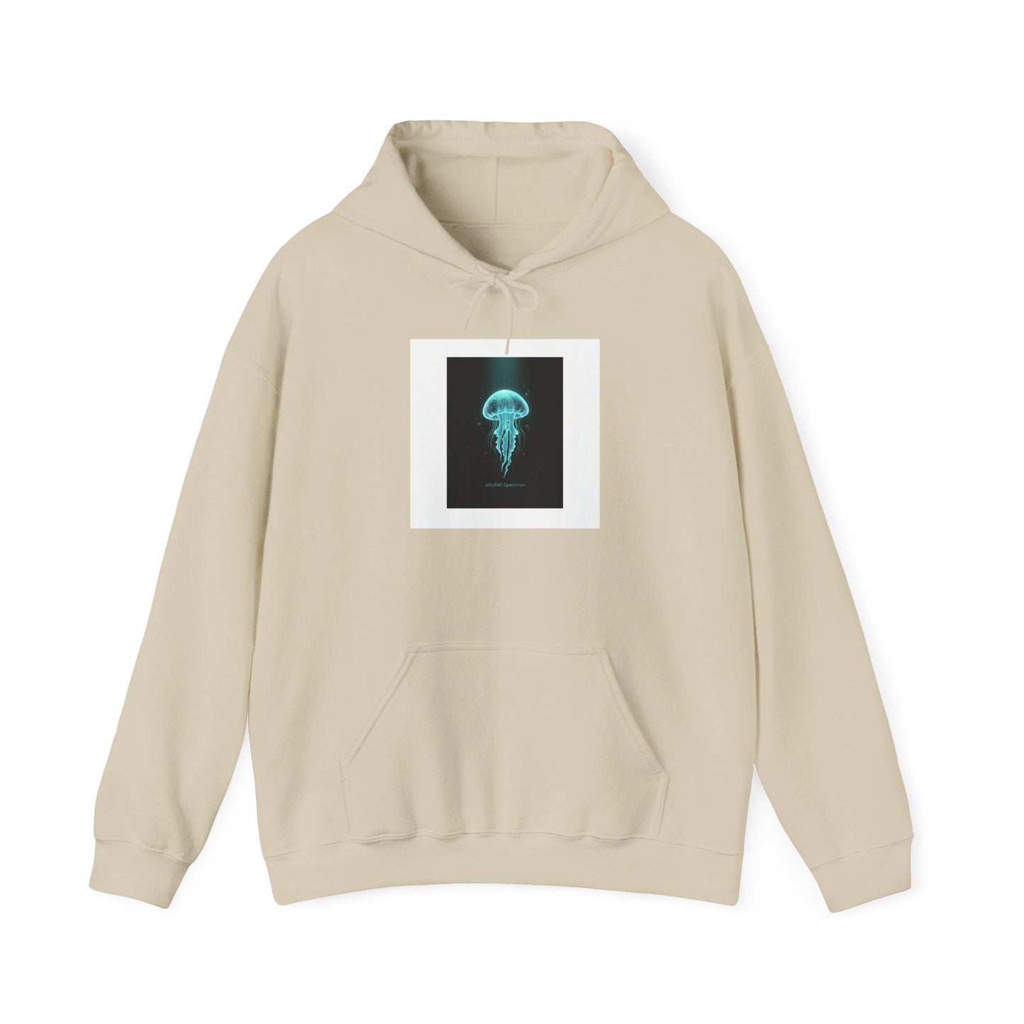 Bioluminescent Jellyfish Hoodie | neon jelly print, deep-sea aesthetic
