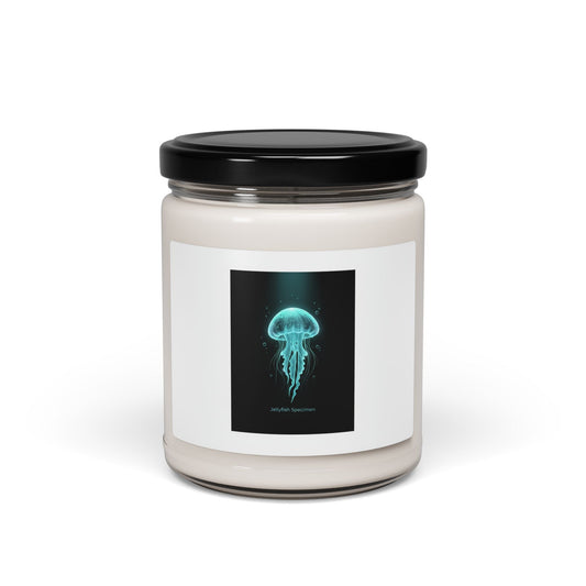 Bioluminescent Jellyfish Candle | Scented Soy Candle, Neon Deep Sea Aesthetic