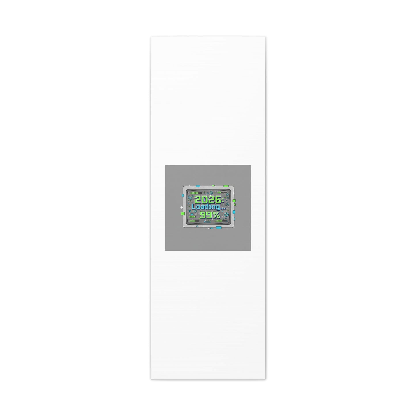2026 Loading 99% Canvas | NYE countdown, retro system interface