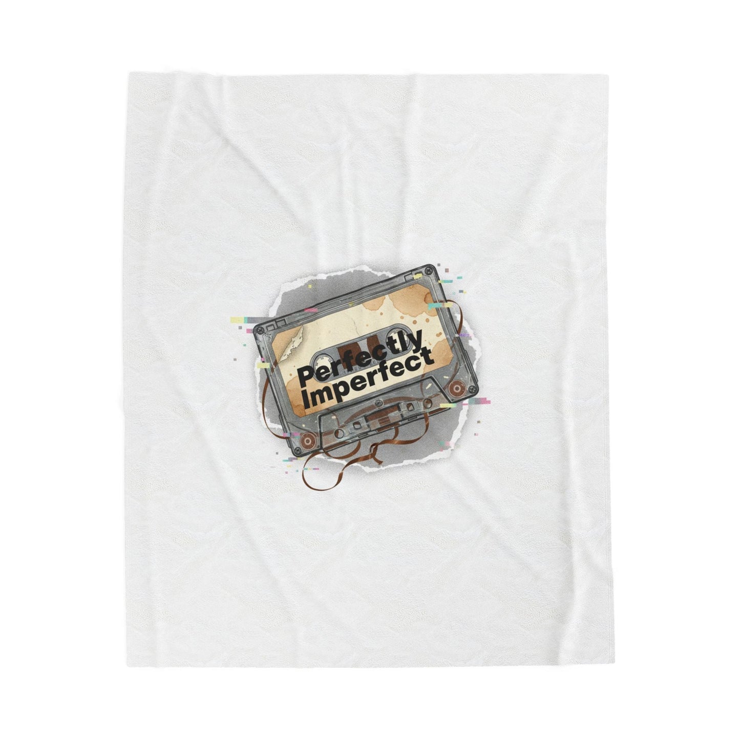 Perfectly Imperfect Cassette Glitch Blanket | Analog Error, VHS Static Nostalgia