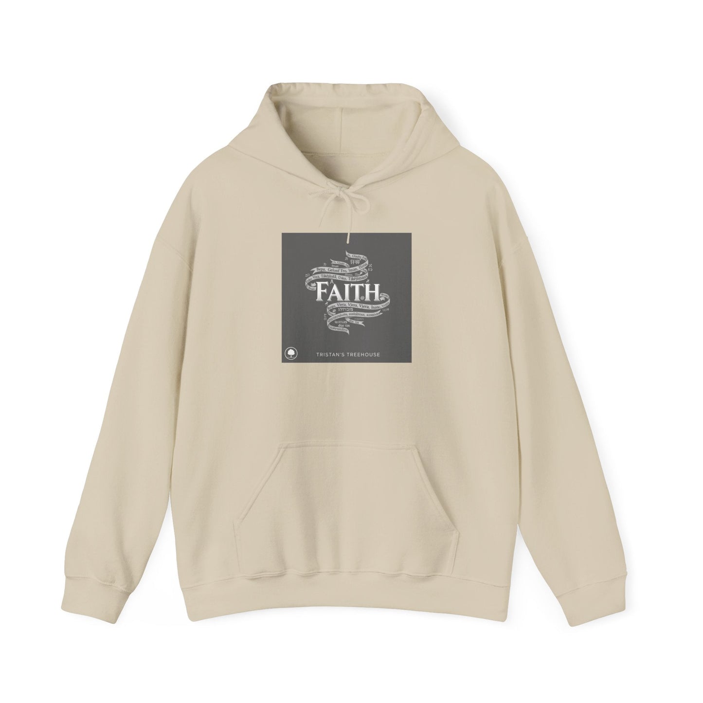 handwritten faith doodle Hoodie | sketch aesthetic, hand drawn message