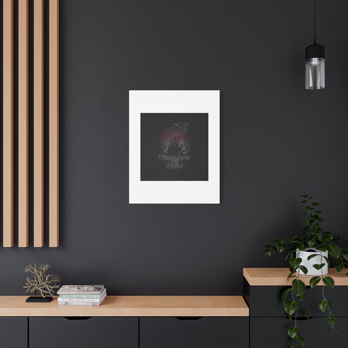 Whispered Secrets of the Shadows Castle Wall Art, Matte Canvas | Gothic Medieval Decor