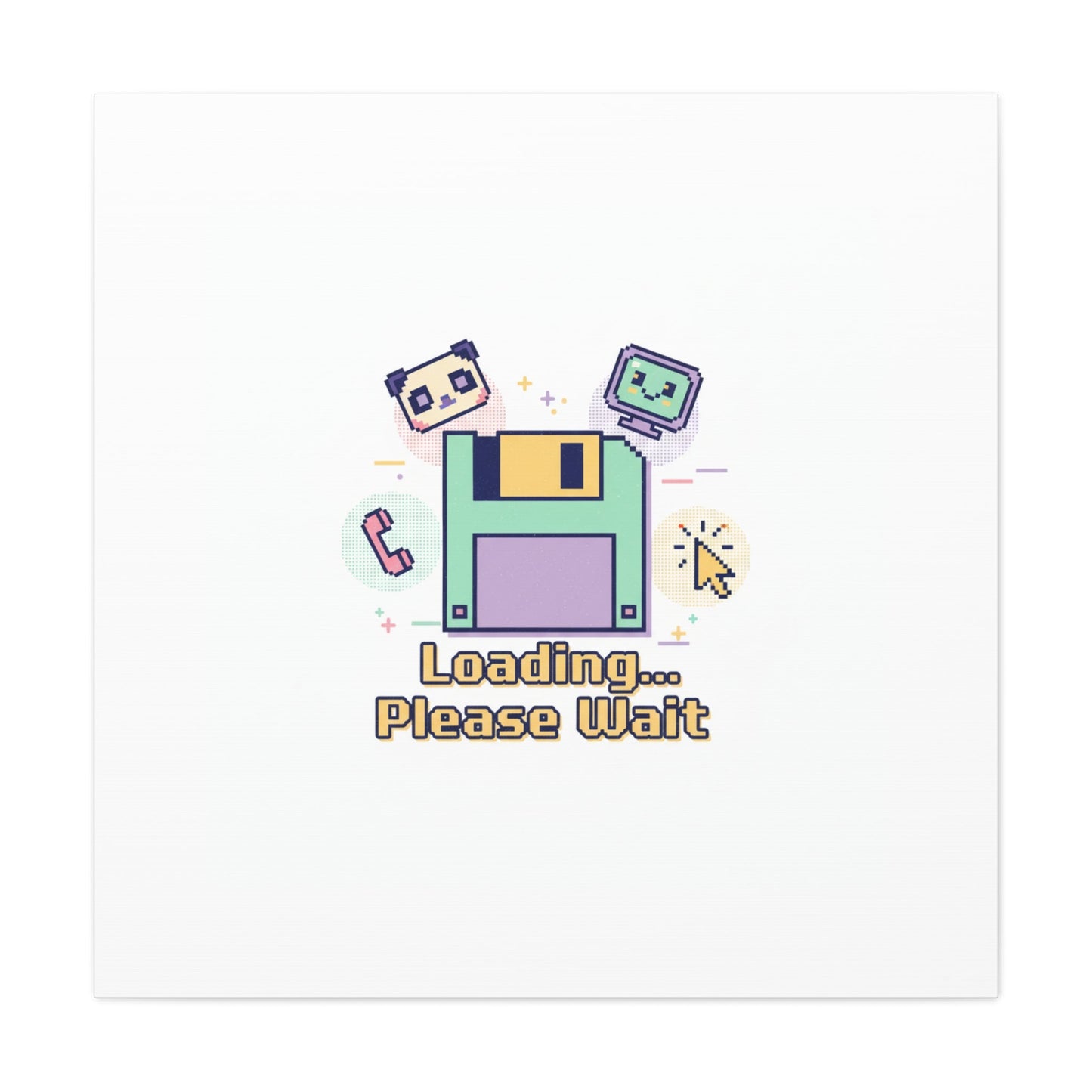 Loading Please Wait Canvas | Old Internet Aesthetic, 90s Web Nostalgia