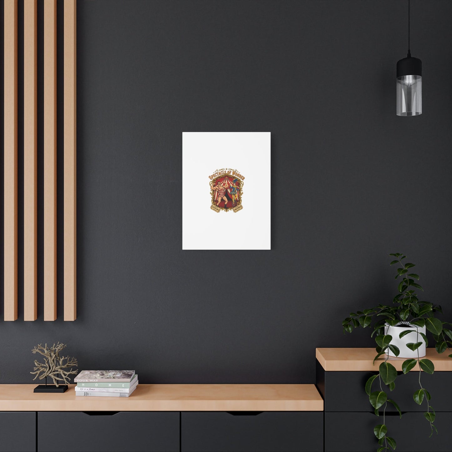 Spectacle of Wonder Circus Art Print, Canvas | Vintage Carnival Design