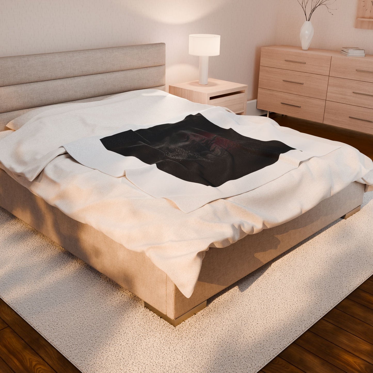 Medieval Castle Raven Velvet Throw Blanket | Castlecore, Dark Academia