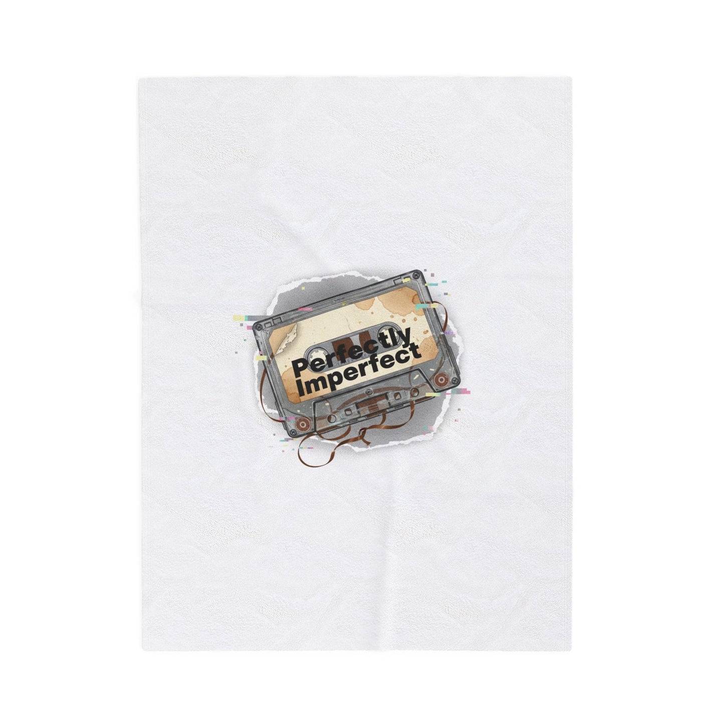 Perfectly Imperfect Cassette Glitch Blanket | Analog Error, VHS Static Nostalgia