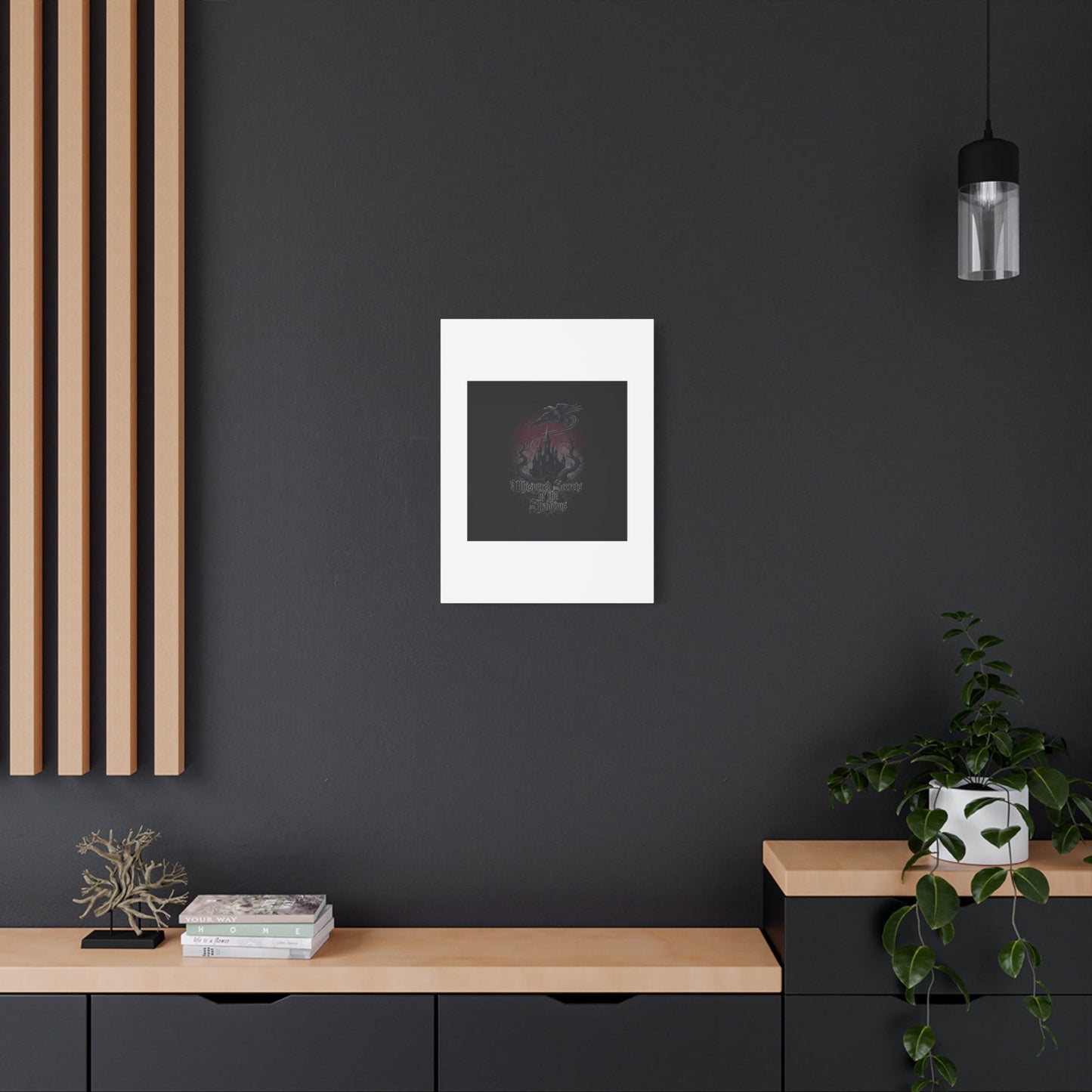 Whispered Secrets of the Shadows Castle Wall Art, Matte Canvas | Gothic Medieval Decor