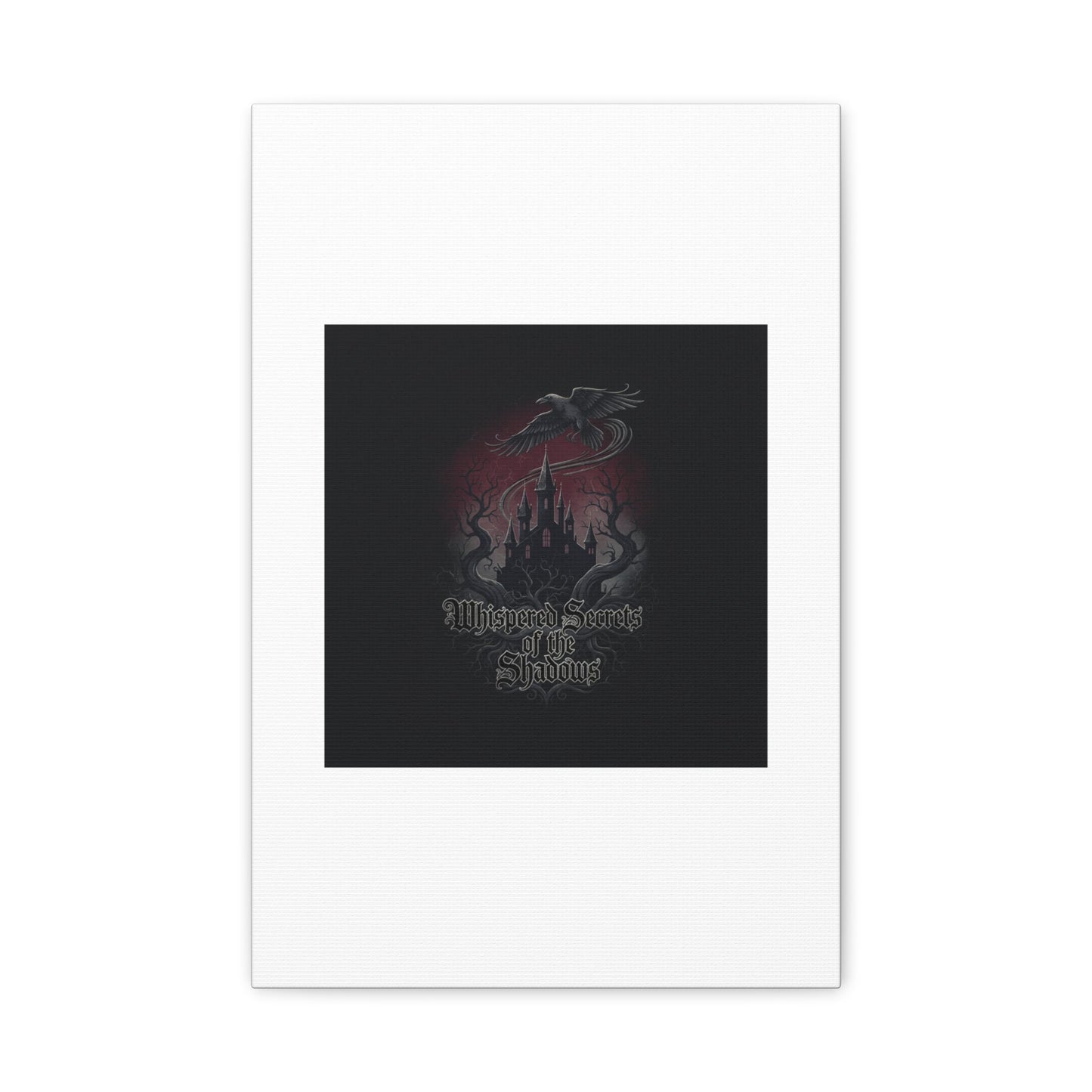 Whispered Secrets of the Shadows Castle Wall Art, Matte Canvas | Gothic Medieval Decor