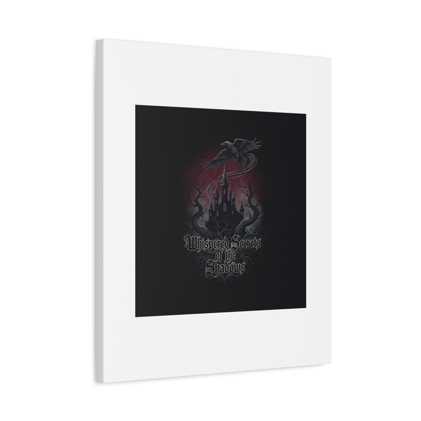 Whispered Secrets of the Shadows Castle Wall Art, Matte Canvas | Gothic Medieval Decor