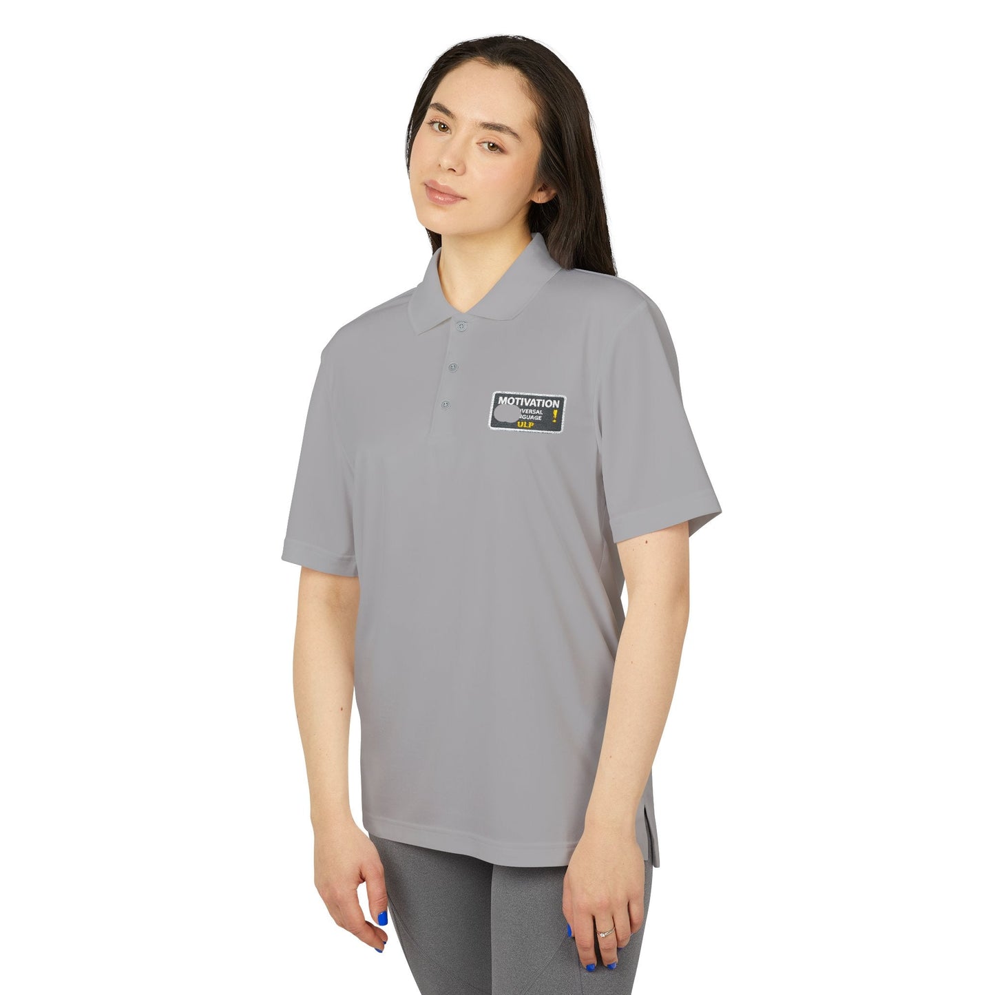 Motivation Is a Universal Language Polo — Unisex Performance Polo