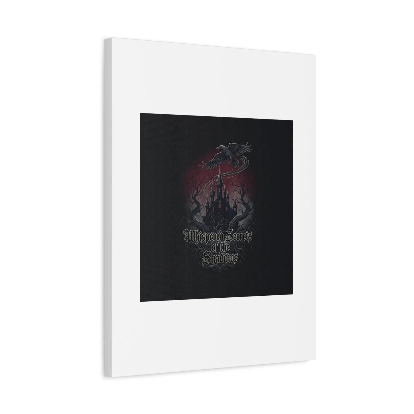 Whispered Secrets of the Shadows Castle Wall Art, Matte Canvas | Gothic Medieval Decor