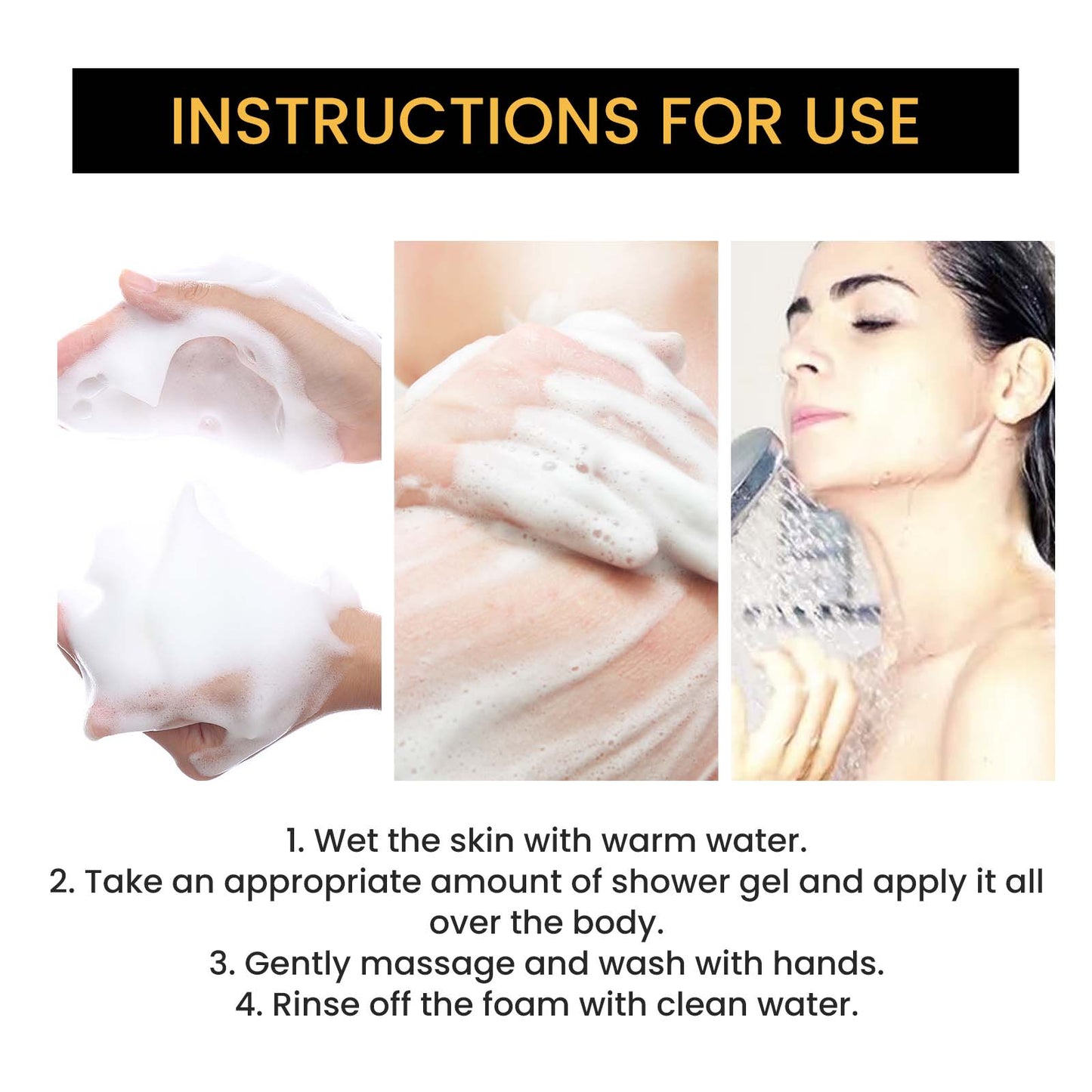 Honey Shower Gel Deeply Cleanses, Moisturizes, Rejuvenates And Relieves Red, Dry And Itchy Skin