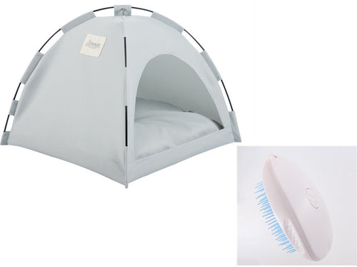 Cat Tent Cooling Mat  Dog House Pet Sofa Camping Dog Bed With Cushion
