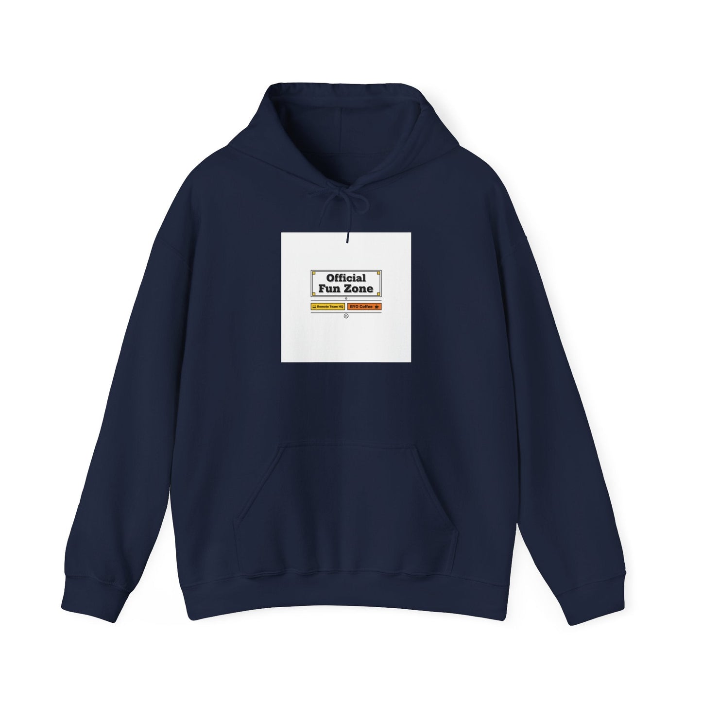Office Sign Parody “Official Fun Zone” Hoodie | workplace humor, notice label