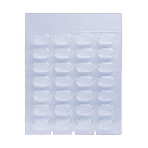 Ezy Dose 28-Day Disposable Blisters For Pill, Medicine, Vitamin, Use With Unit Cold Seal System, Small (Case Of 500)