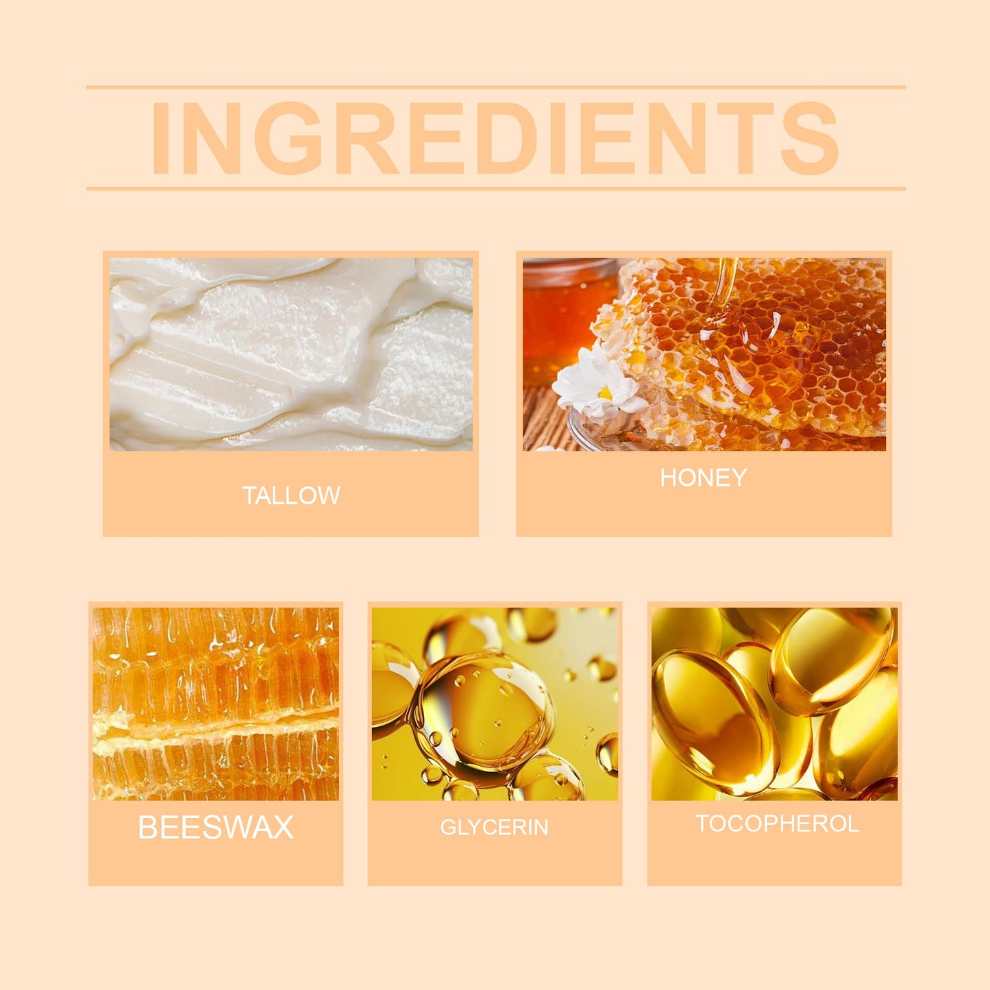 Tallow Skin Honey Cream Gently Moisturizes And Hydrates Skin, Firming And Refreshing Skin