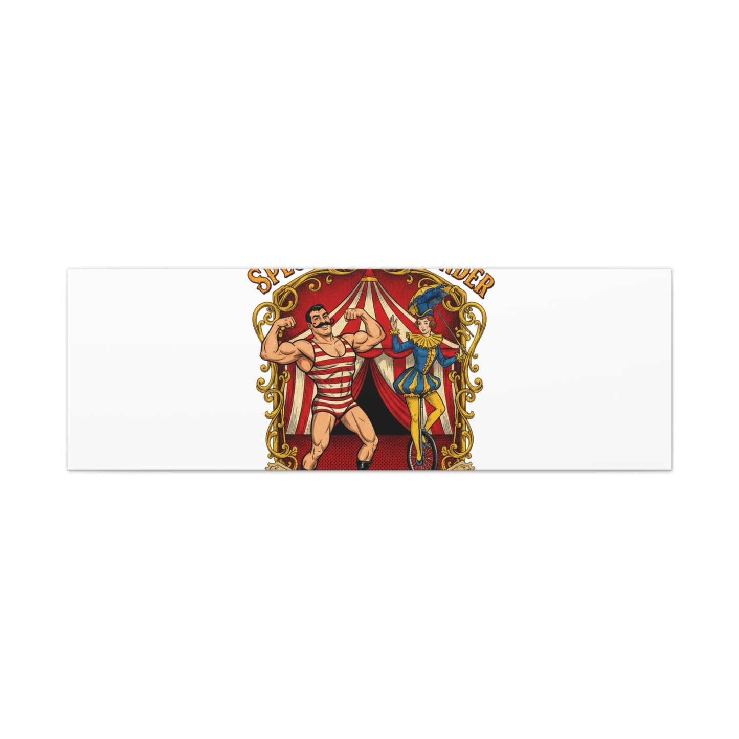Spectacle of Wonder Circus Art Print, Canvas | Vintage Carnival Design