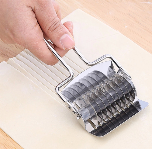 Stainless steel household manual pressing machine hand-operated multi-knife noodles machine multi-function rolling pin cutting vegetables flavors crusher