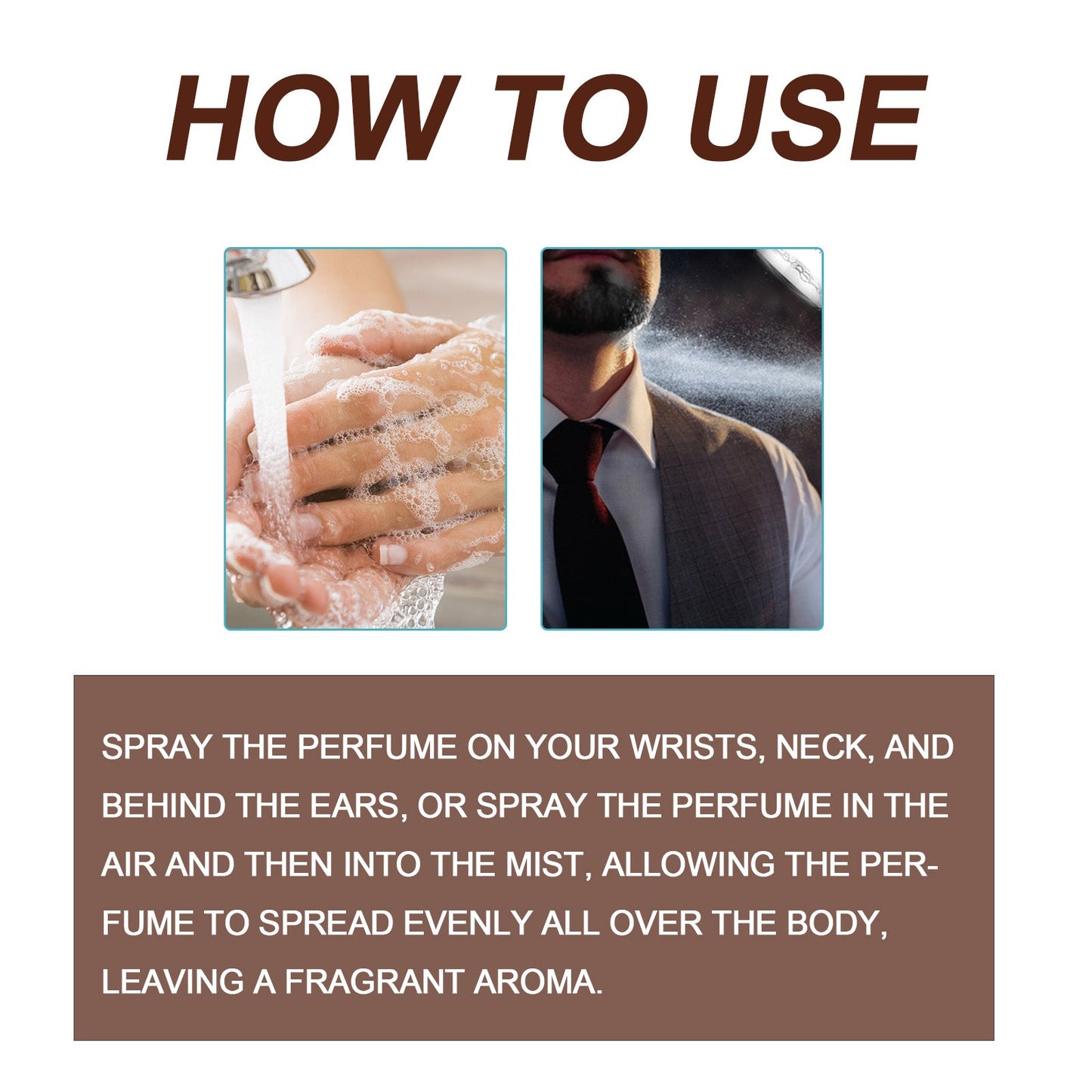 Perfume Aromatic Spray, Mild Not Pungent Lasting Fragrance Men Release Charm Light Elegant Fresh Atmosphere Perfume