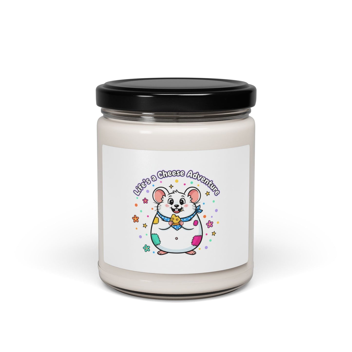 Cute Cheese Mouse Candle | Scented Soy Candle, Rodent-Core, Quirky Animal