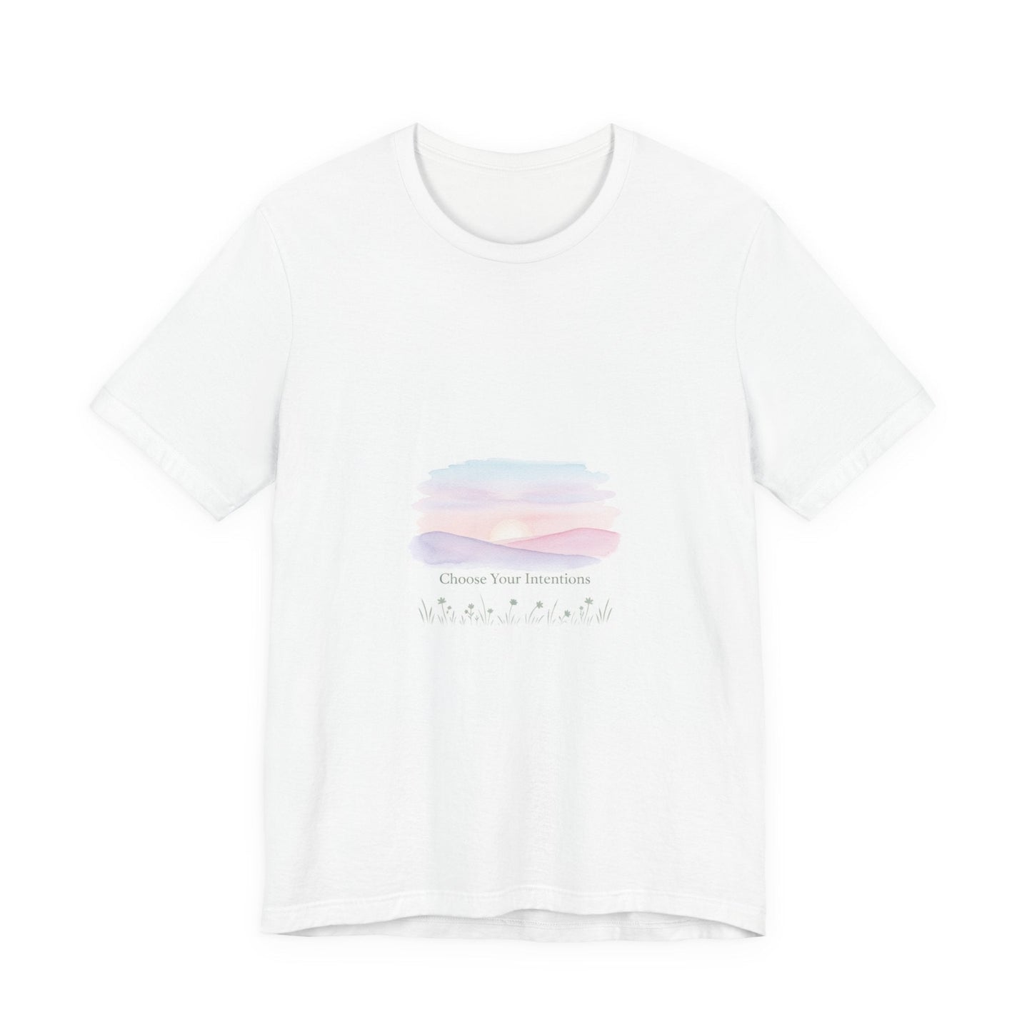 gentle intentions tee | mindful wellness pastel gradient