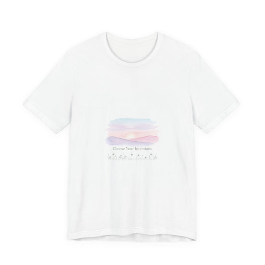 gentle intentions tee | mindful wellness pastel gradient