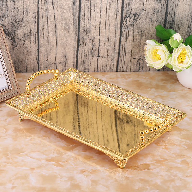 Tea Table Fruit Plate Household Living Room Metal Ornaments